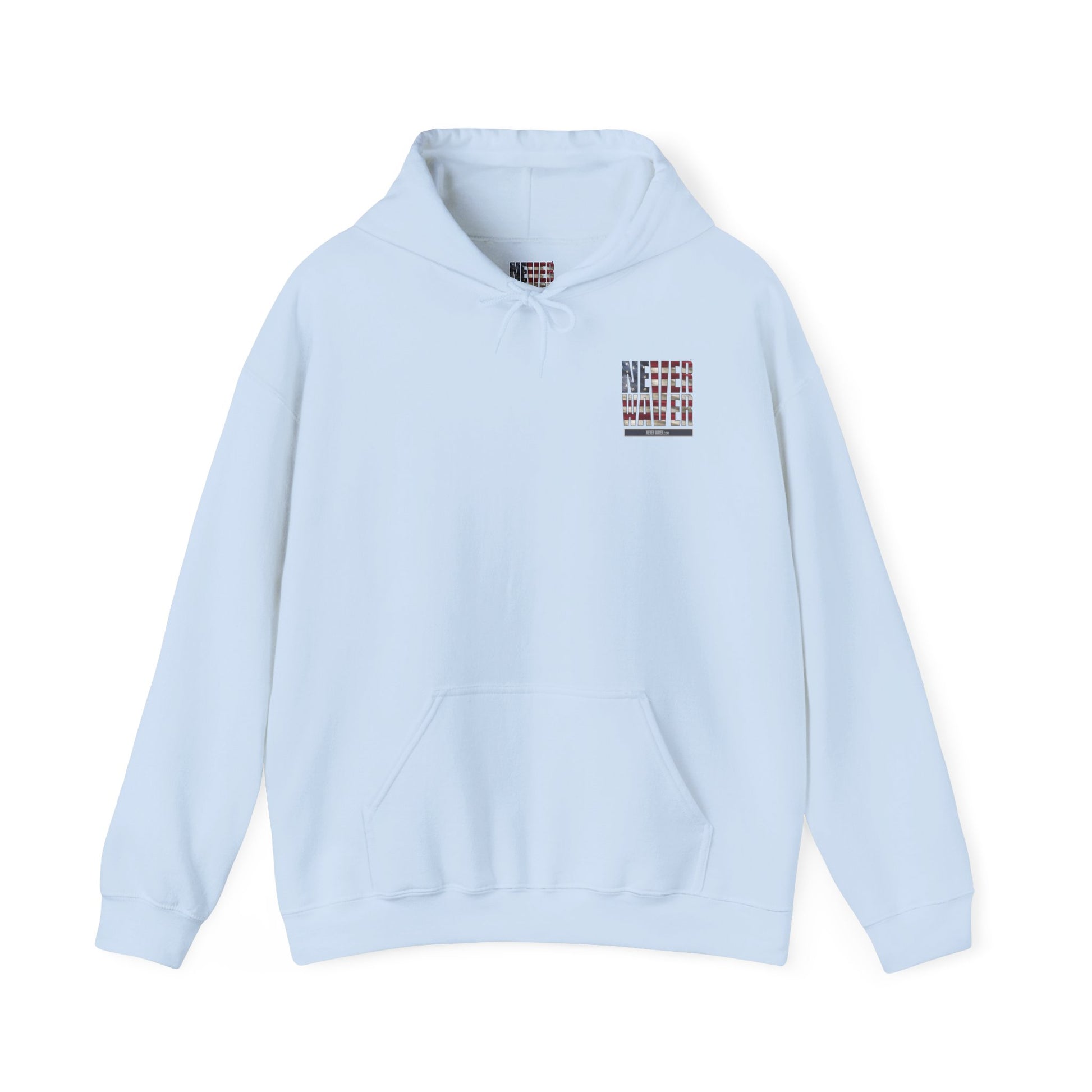Never Waver Unisex Hooded Sweatshirt - Cozy Casual Wear for Everyday Comfort - Never Waver