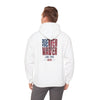 Patriotic Unisex Heavy Blend™ Hoodie - 'Never Waver Like This Mom' - Never Waver