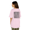 Kids Tee Never Waver” Jesus t-shirt might feature a bold, eye-catching design that reflects a steadfast faith and confidence in Christ.  - Never Waver