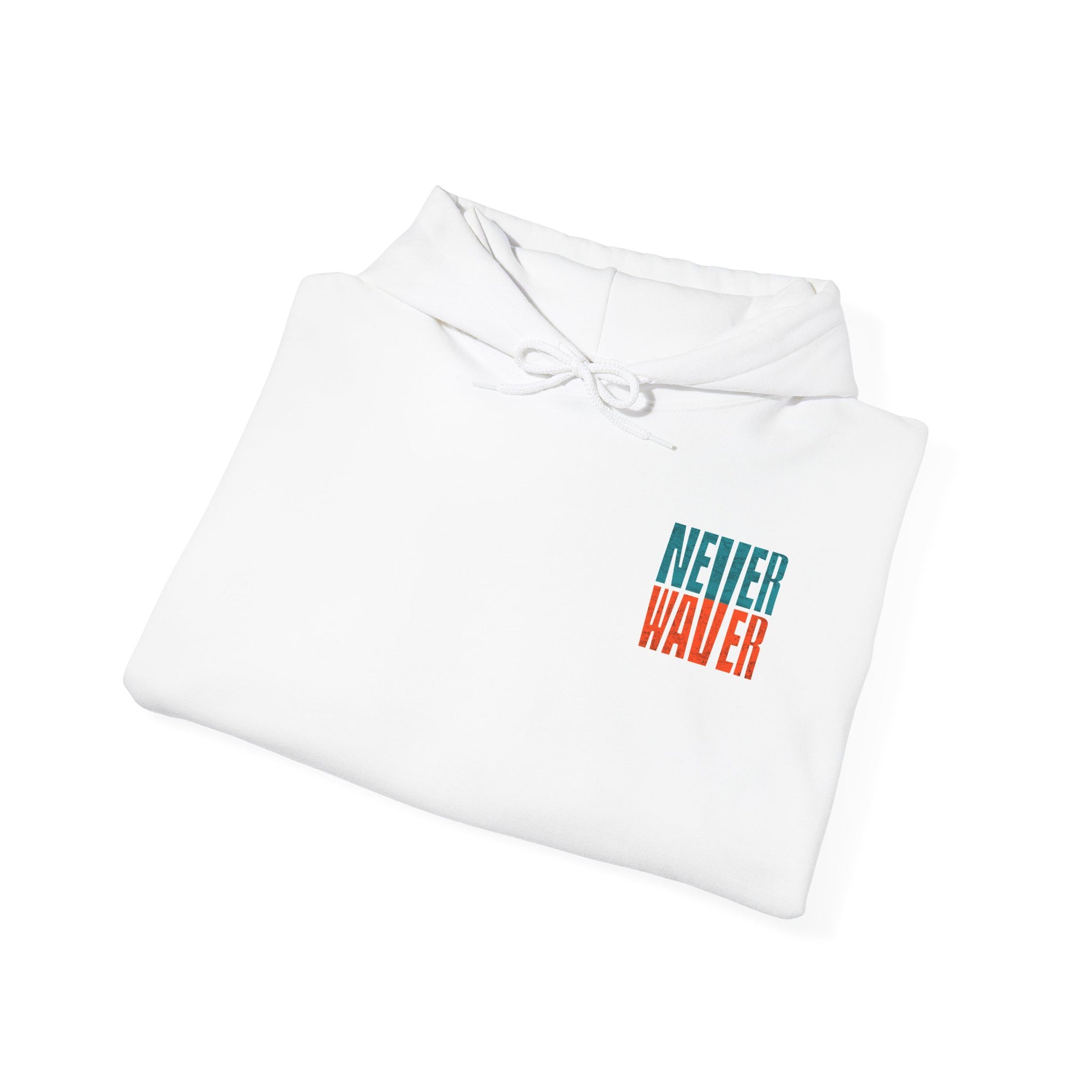 Unisex Heavy Blend™ Hooded Sweatshirt -Miami Fans  NEVER WAVER w Leopard Football | Cozy Streetwear for Every Day - Never Waver