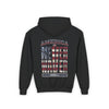 Youth Heavy Blend Hoodie - "America Never Waver " Motivational Sweatshirt - Never Waver