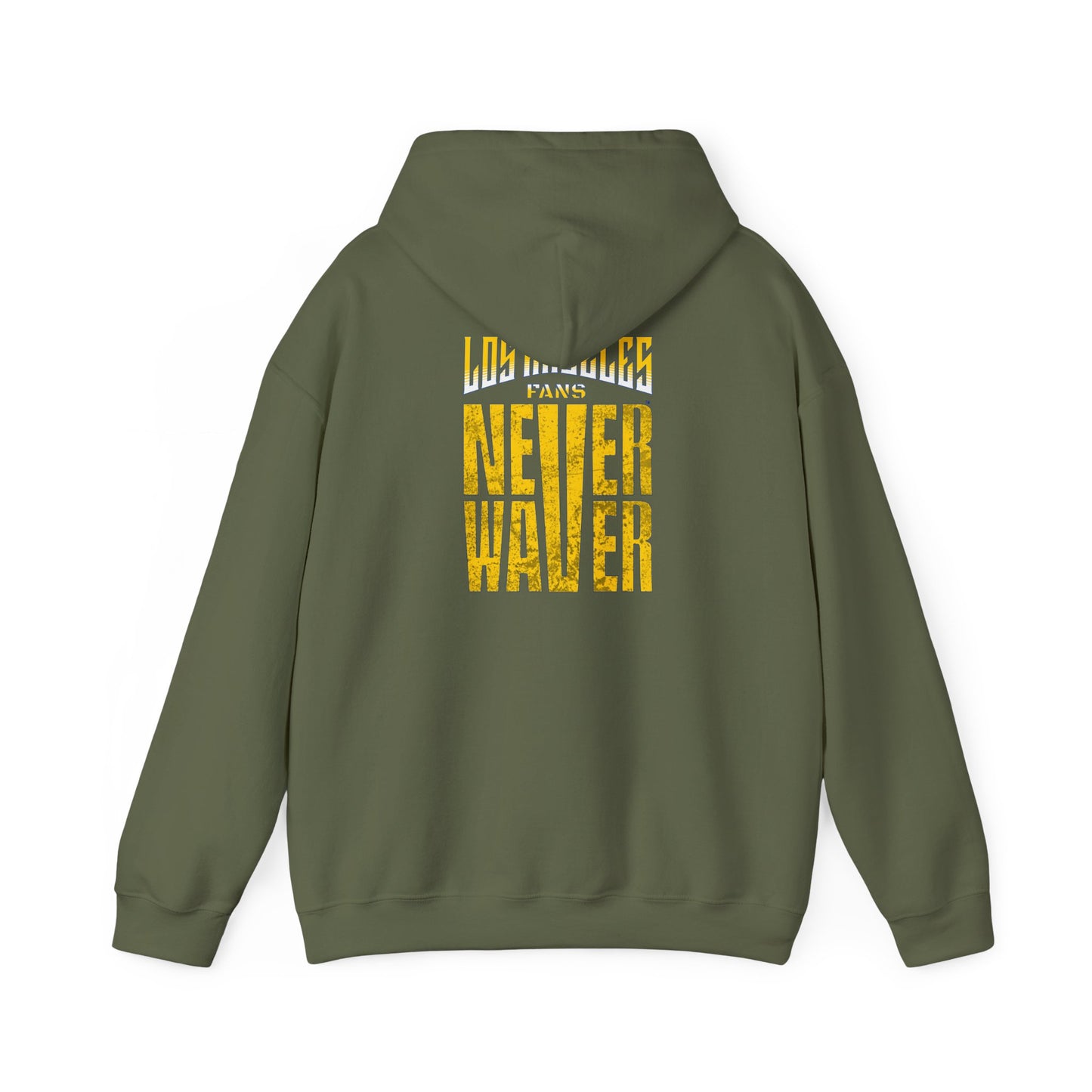 Unisex Heavy Blend™ Hooded Sweatshirt - "Los Angeles Fans Never Waver" Inspirational Hoodie - Never Waver