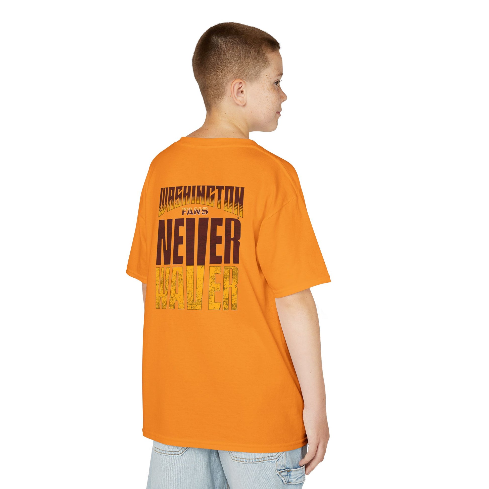 Washington Fans Never Waver Kids Heavy Cotton™ Tee - Never Waver