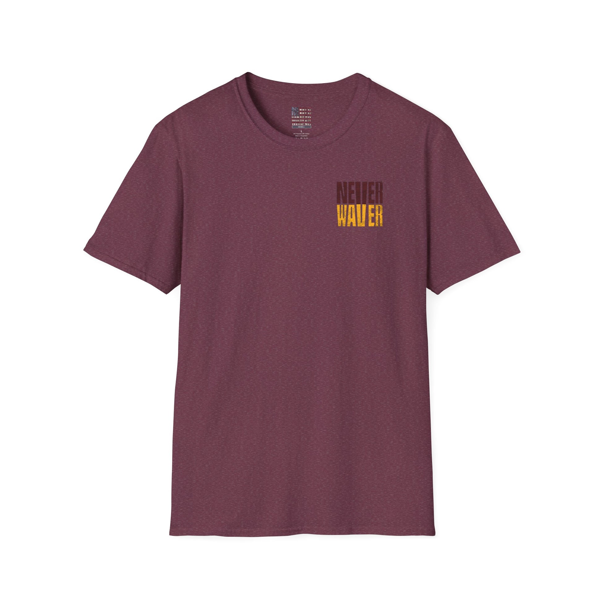 Washington Fans Never Waver Unisex Softstyle T-Shirt - Never Waver