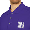 Unisex Never Waver Performance Polo Shirt - Activewear, Gym, Sports, Casual, Gift for Him/Her, Comfortable Fit - Never Waver