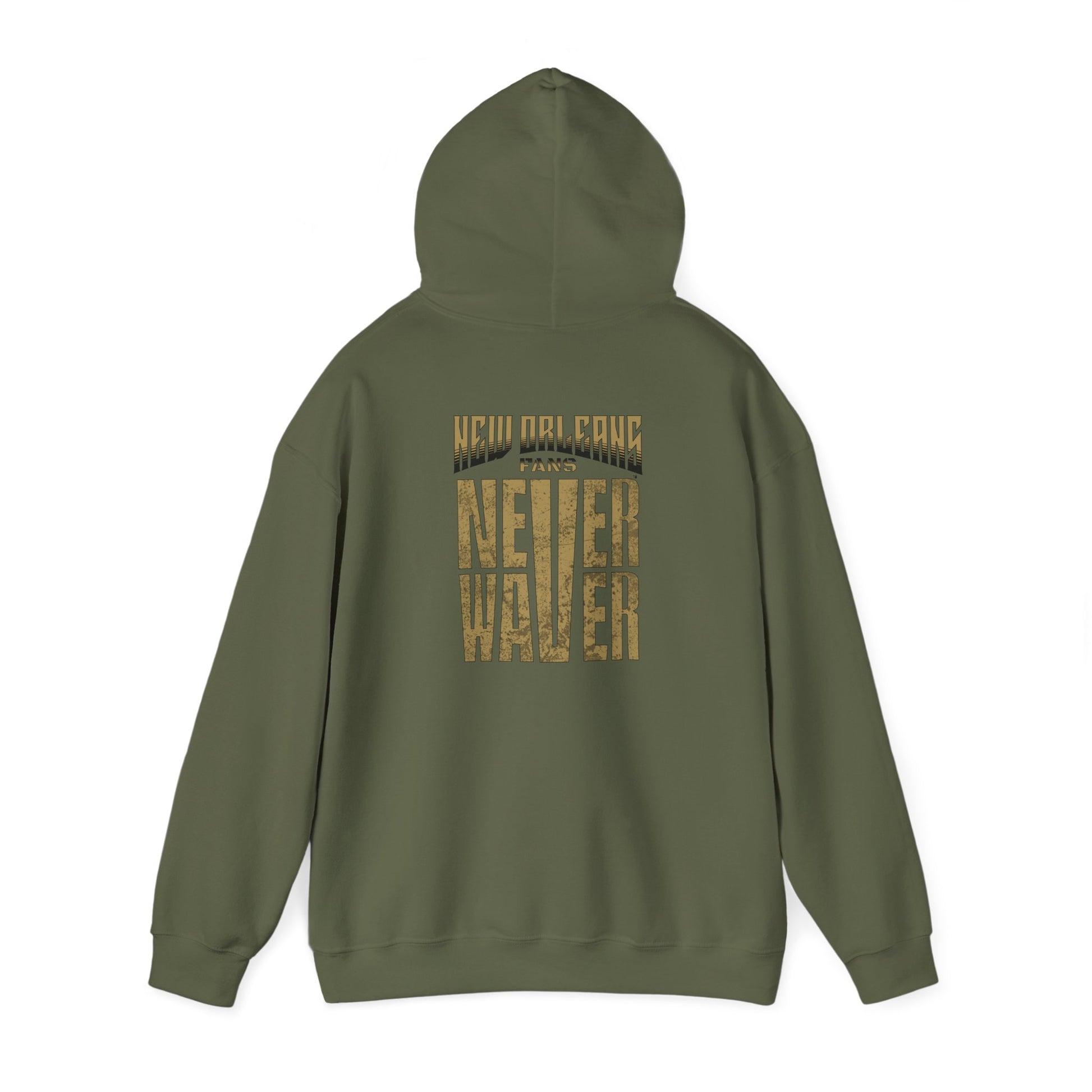 New Orleans Fans Never Waver Unisex Heavy Blend™ Hoodie - Motivational Sweatshirt for Fans - Never Waver