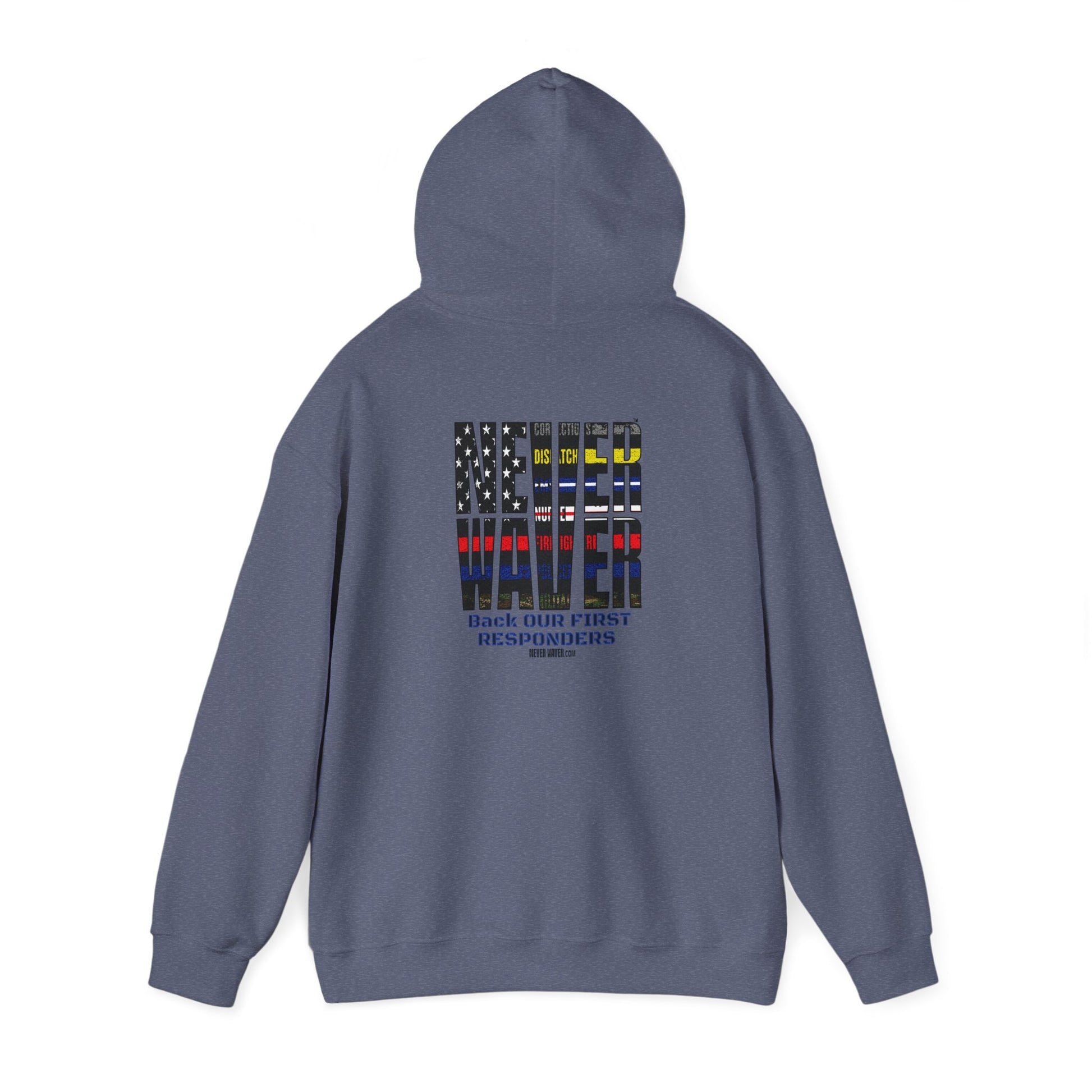Never Waver Hooded Sweatshirt for First Responders - Never Waver