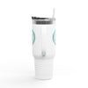 Never Waver Tiki Drinks Made Me Do It? Insulated Travel Mug, 40oz - Never Waver
