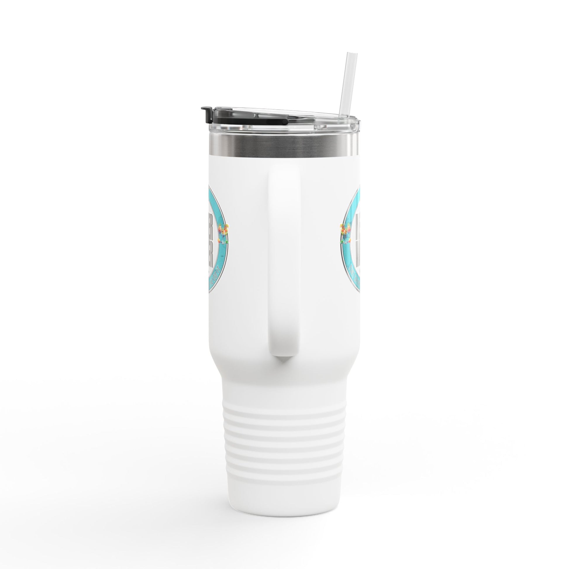 Never Waver Tiki Drinks Made Me Do It? Insulated Travel Mug, 40oz - Never Waver