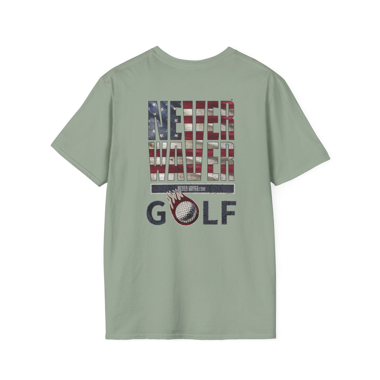 Never Waver Golf Unisex Soft style T-Shirt - Never Waver