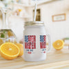 Never Waver Like This Mom Mason Jar with Straw - Perfect Gift for Mother's Day or Independence Day - Never Waver