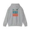 Unisex Heavy Blend™ Hooded Sweatshirt - "Miami Fans Never Waver" Inspirational Hoodie - Never Waver