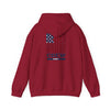 Unisex Heavy Blend™ Hooded Sweatshirt - Never Waver Crew with  American Flag Design - Never Waver