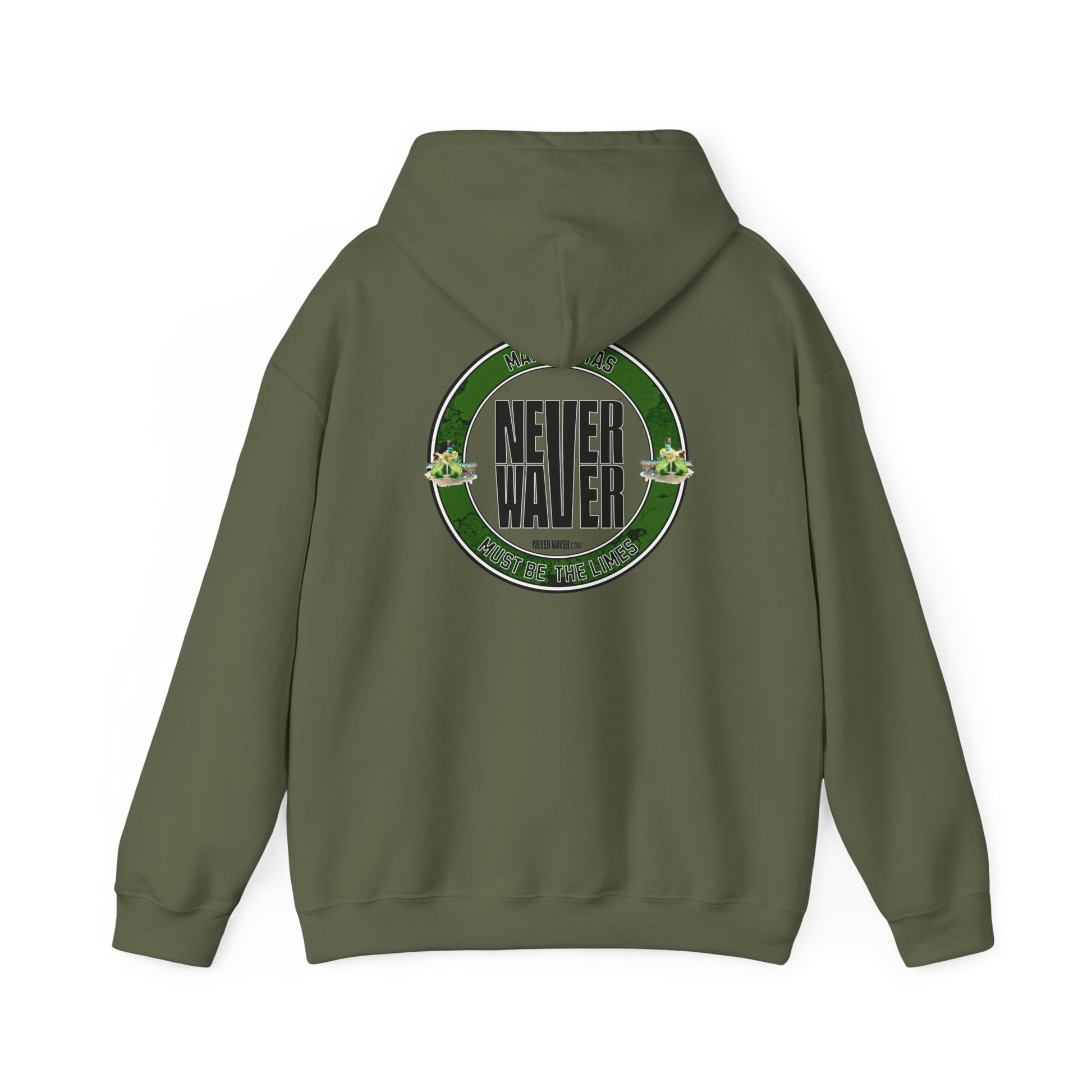 Eco-Friendly Unisex Hoodie: "Margaritas Never waver It must be the Limes?" - Never Waver