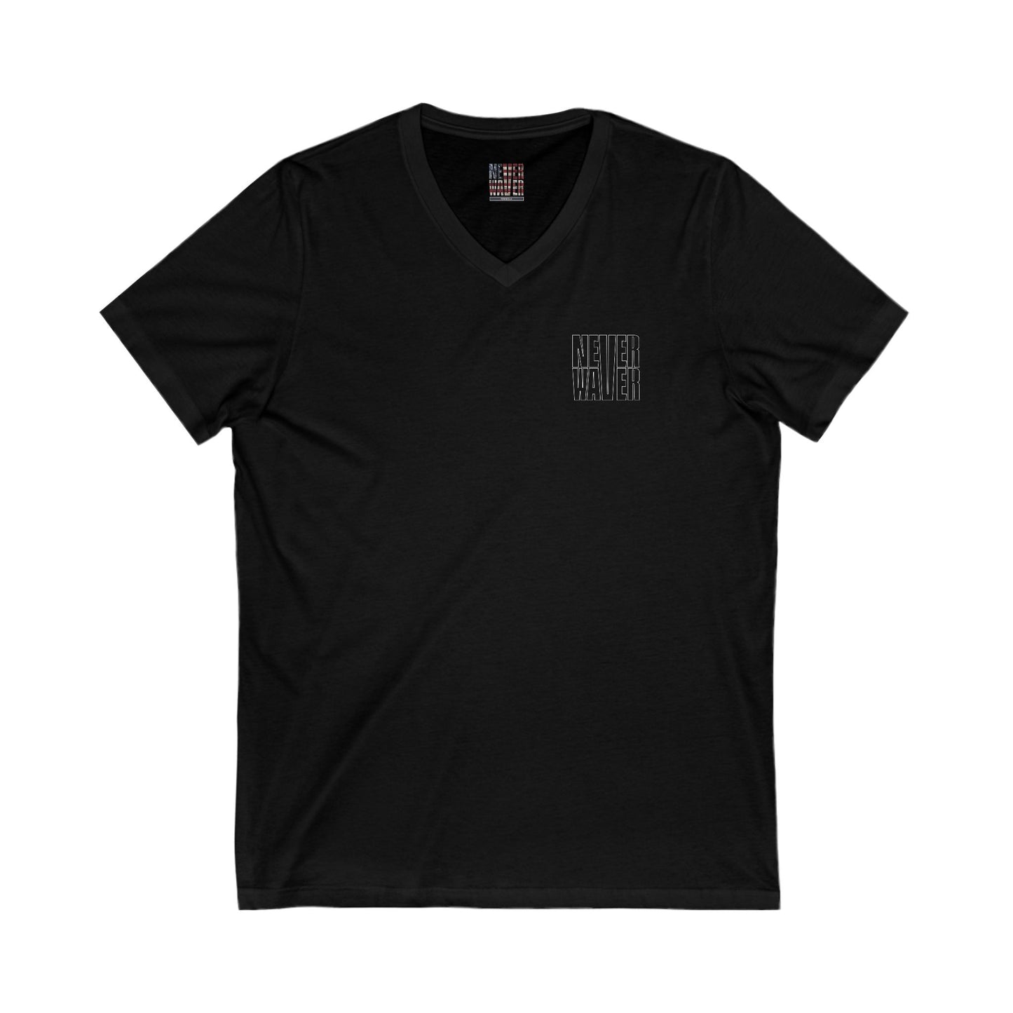 Unisex V-Neck Tee - Never Waver Tequila, Tacos, & Friends T-Shirt - Never Waver