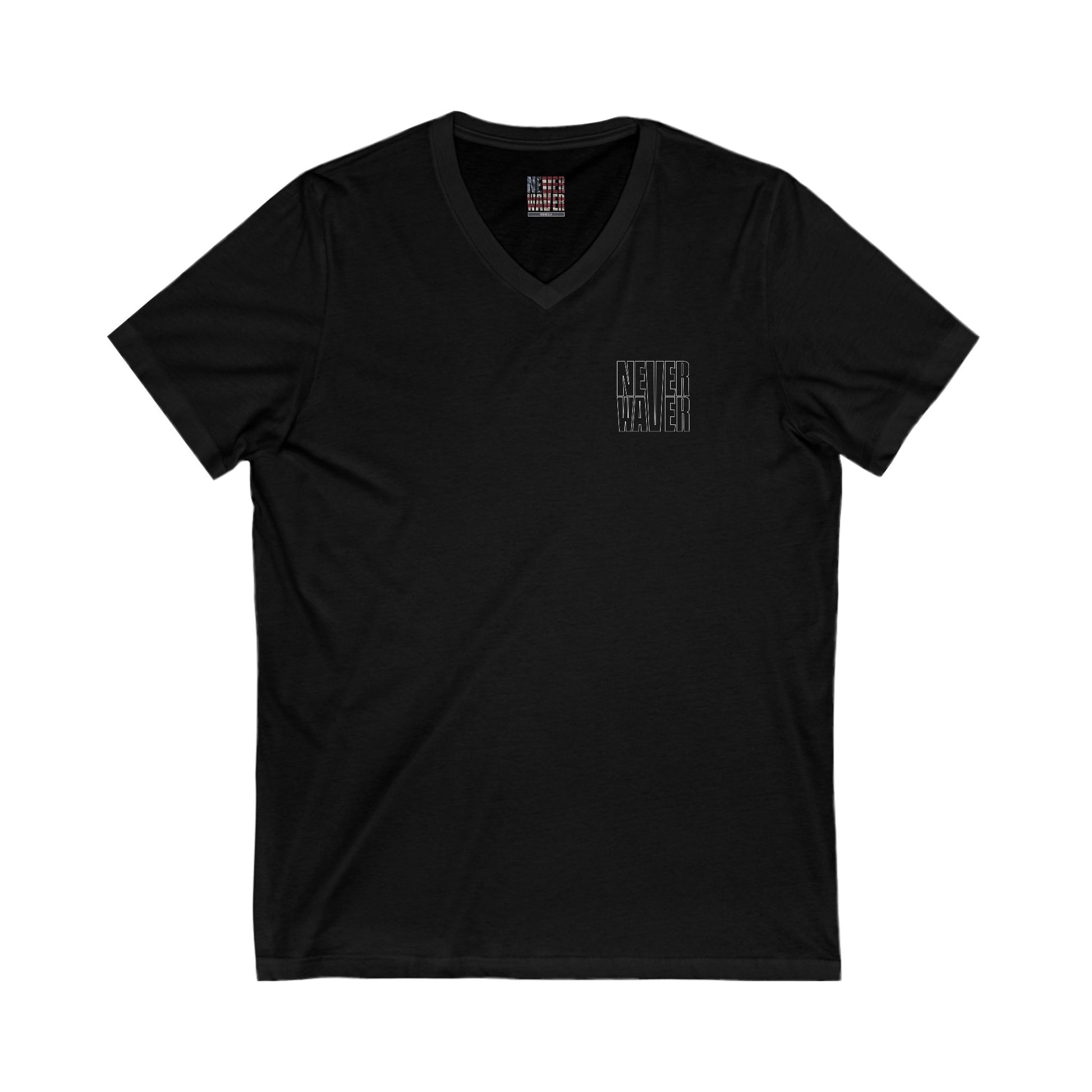 Unisex V-Neck Tee - Never Waver Tequila, Tacos, & Friends T-Shirt - Never Waver