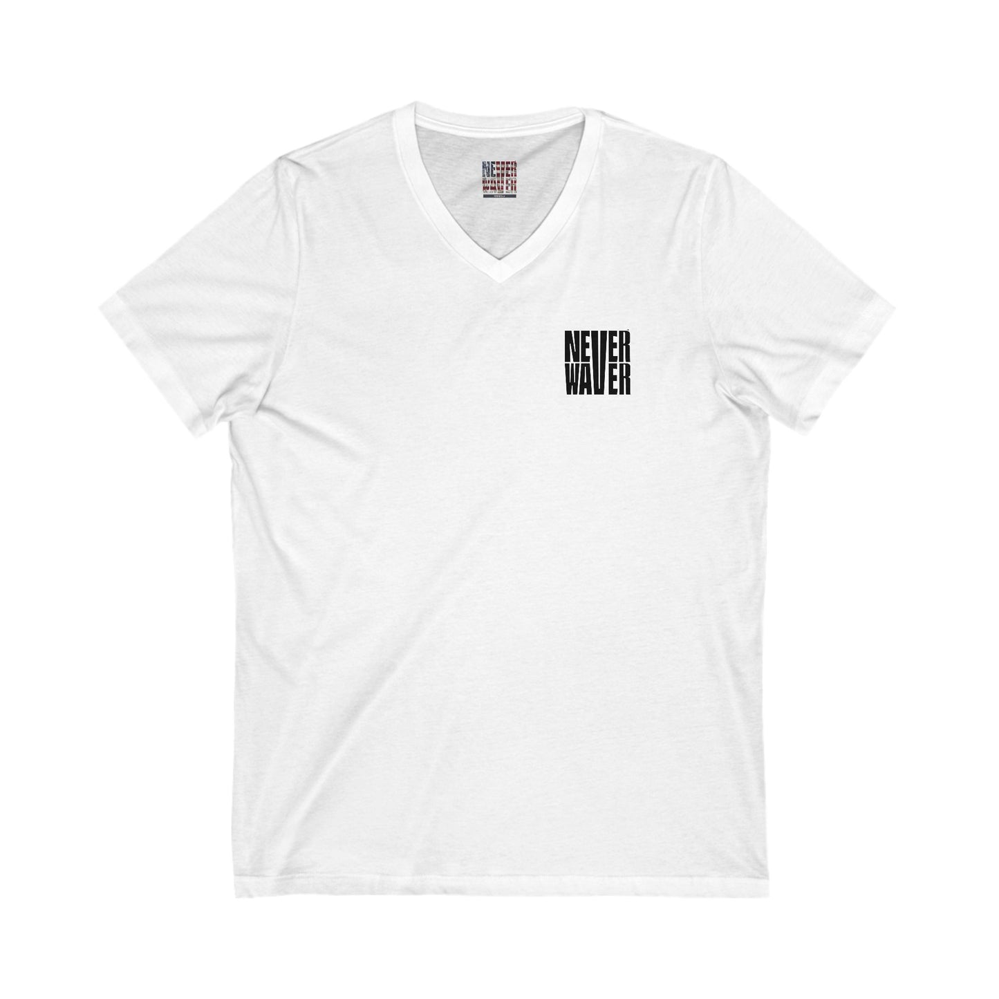 Unisex V-Neck Tee - Never Waver Tequila, Tacos, & Friends T-Shirt - Never Waver