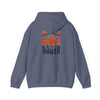 Unisex Heavy Blend™ Hooded Sweatshirt - Denver Fans Never Waver W Leopard Football Motivation - Never Waver