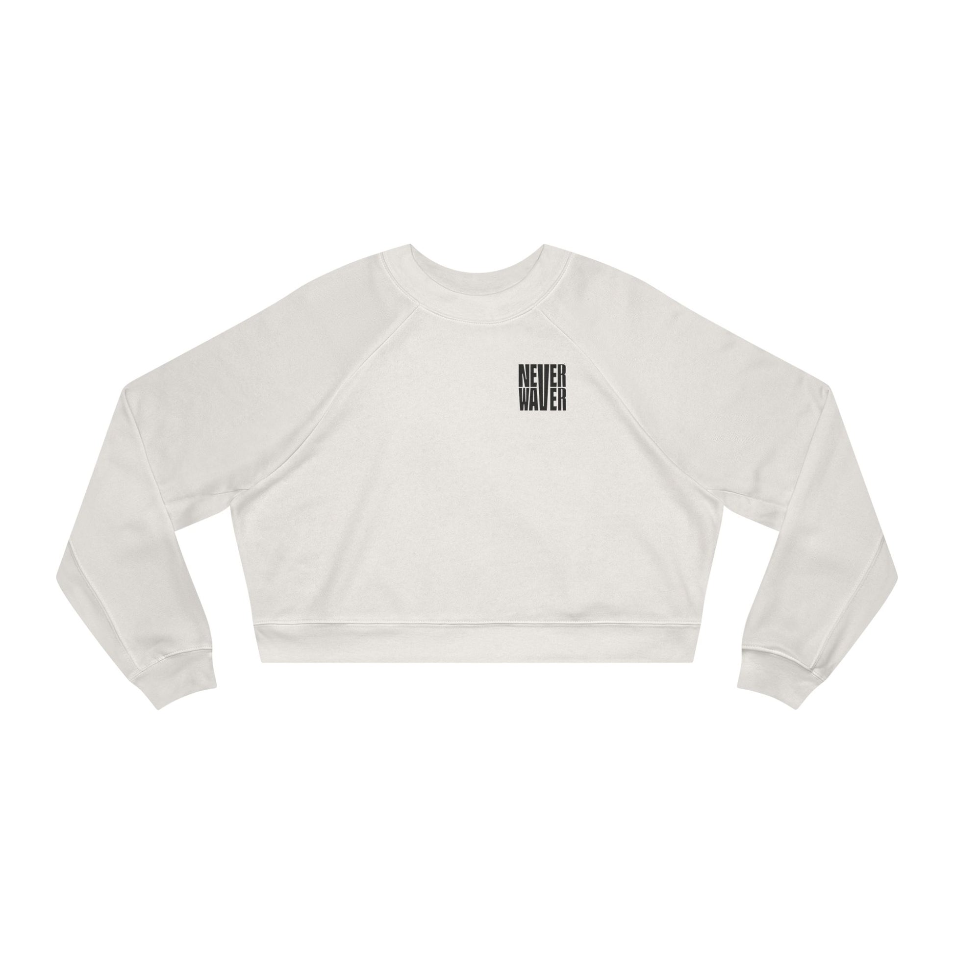Never Waver Mamacita Needs a Margarita Women's Cropped Fleece Pullover - Never Waver