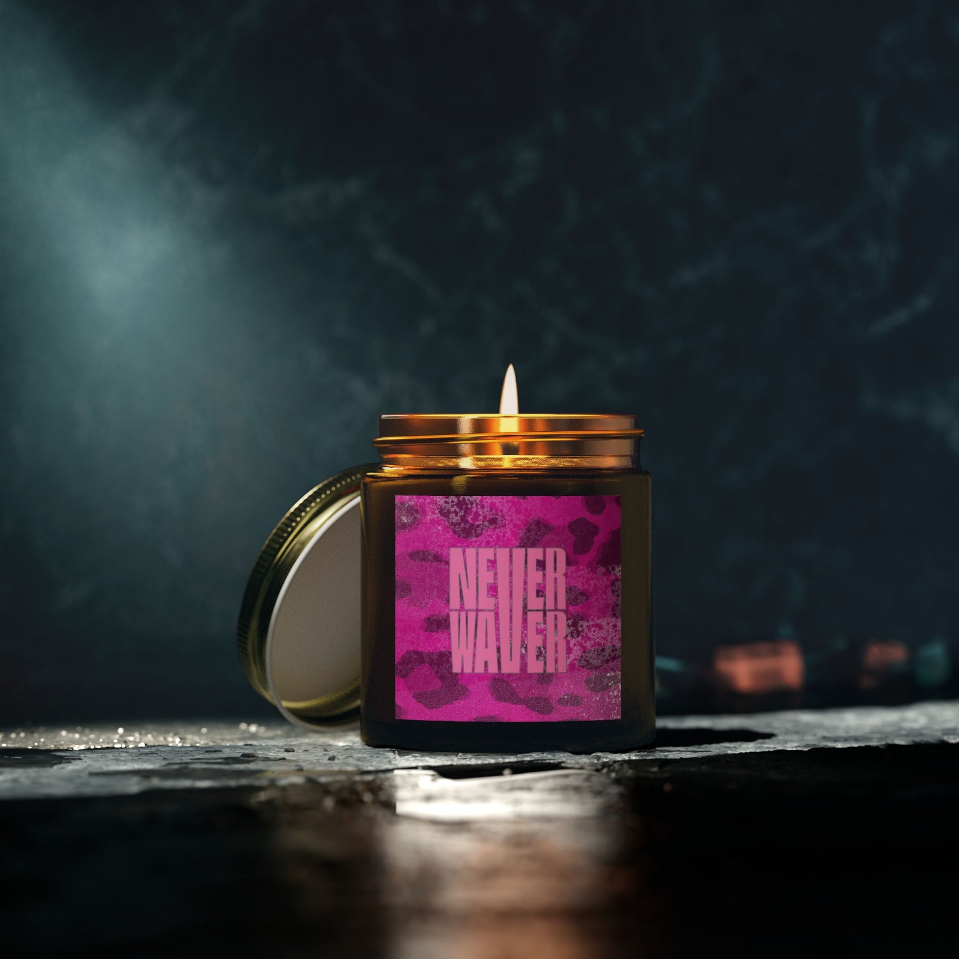 Never Waver Wild Vibes Scented Candles, Coconut Apricot Wax, Eco-Friendly Aromatherapy, Unique Home Decor, Gift for Her, Relaxation Gift - Never Waver