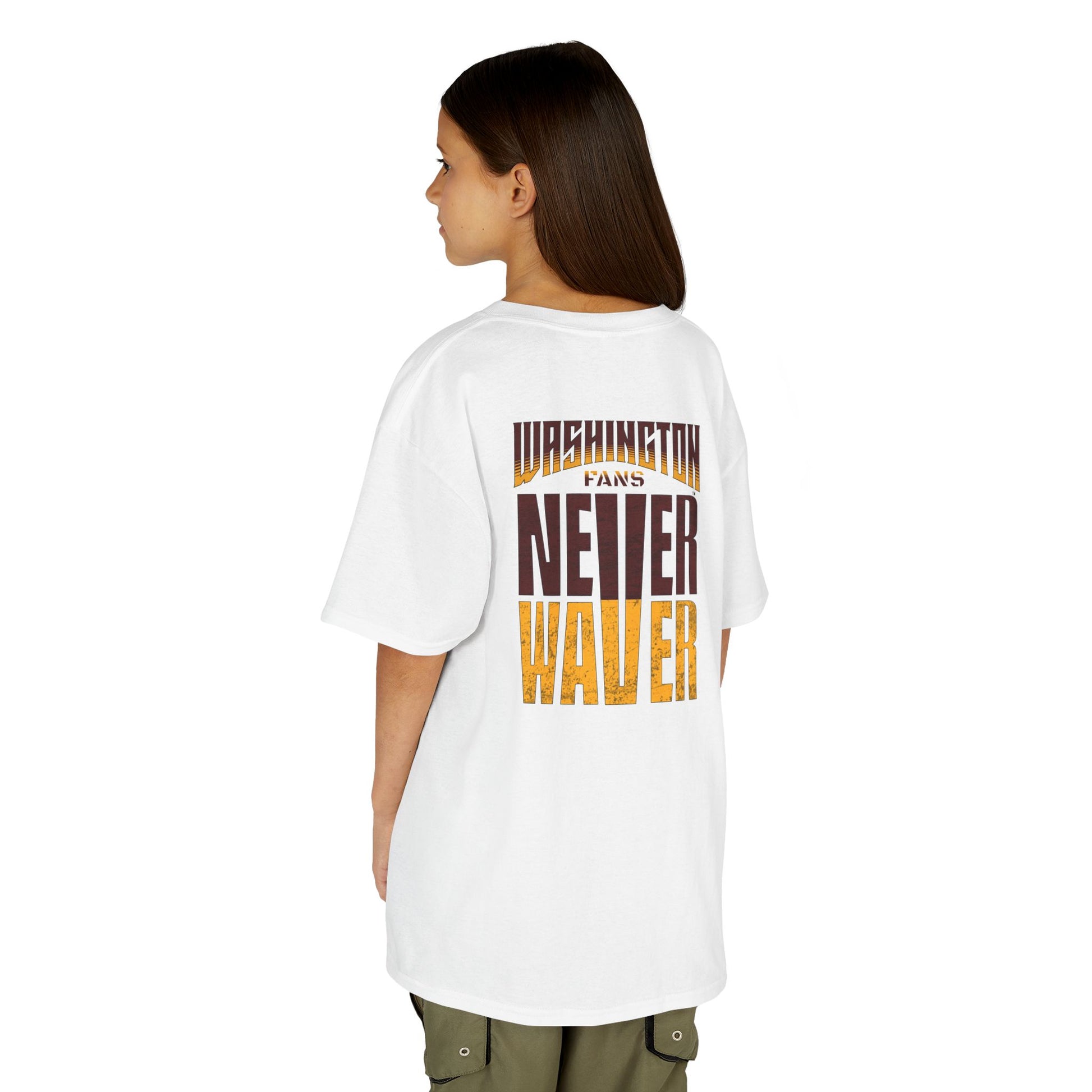 Washington Fans Never Waver Kids Heavy Cotton™ Tee - Never Waver