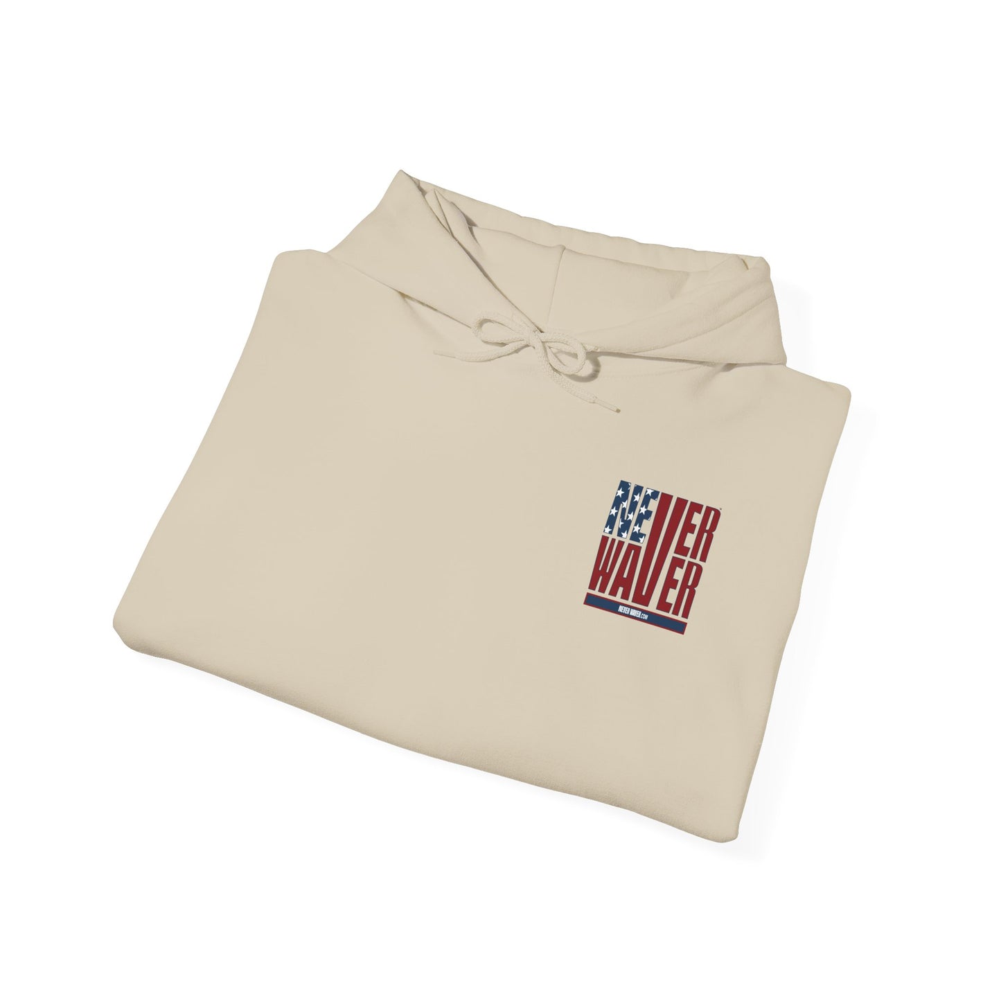 Patriotic Unisex Heavy Blend Hoodie - Never Waver Design - Never Waver