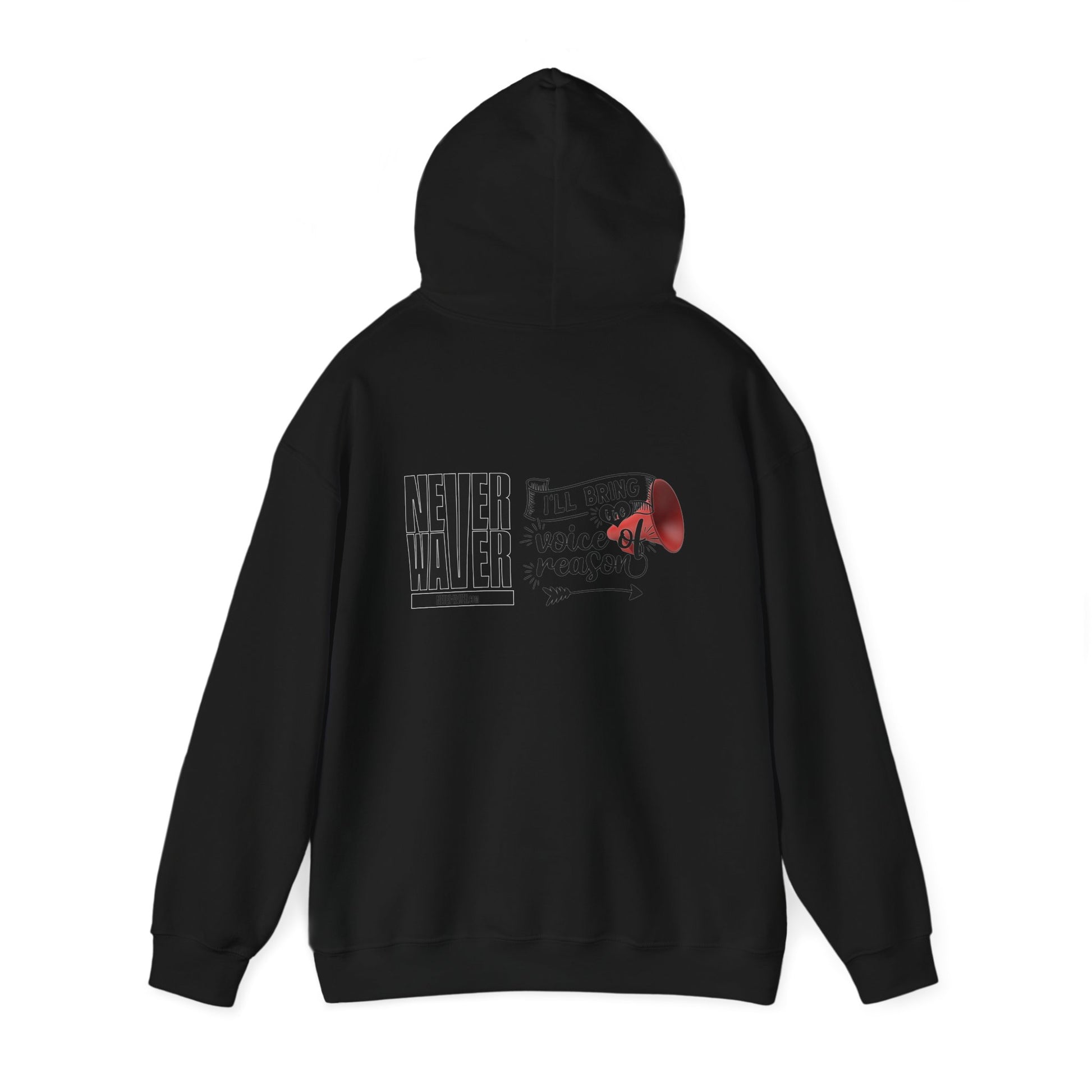Unisex Heavy Blend™ Hooded Sweatshirt - "Never Waver I'll Bring The  Voice of Reason" Inspirational Hoodie - Never Waver