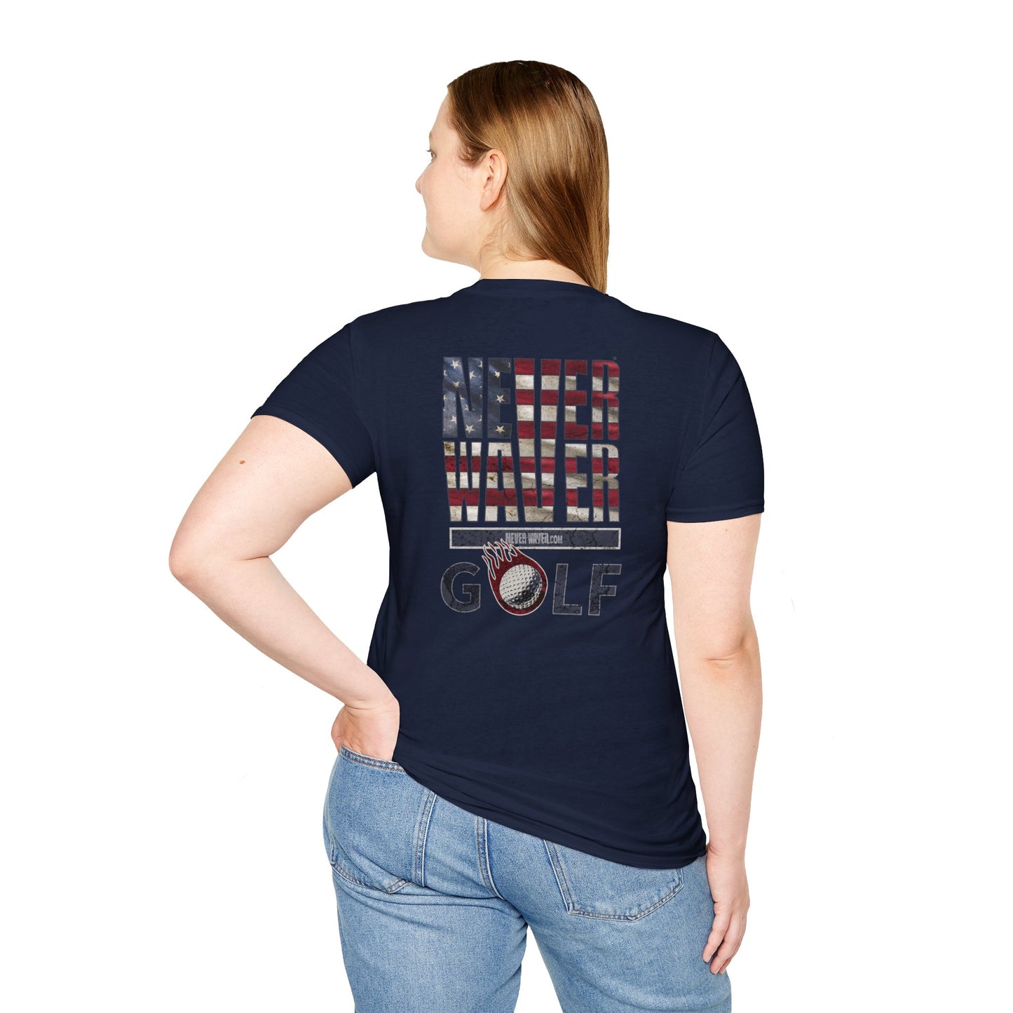 Never Waver Golf Unisex Soft style T-Shirt - Never Waver