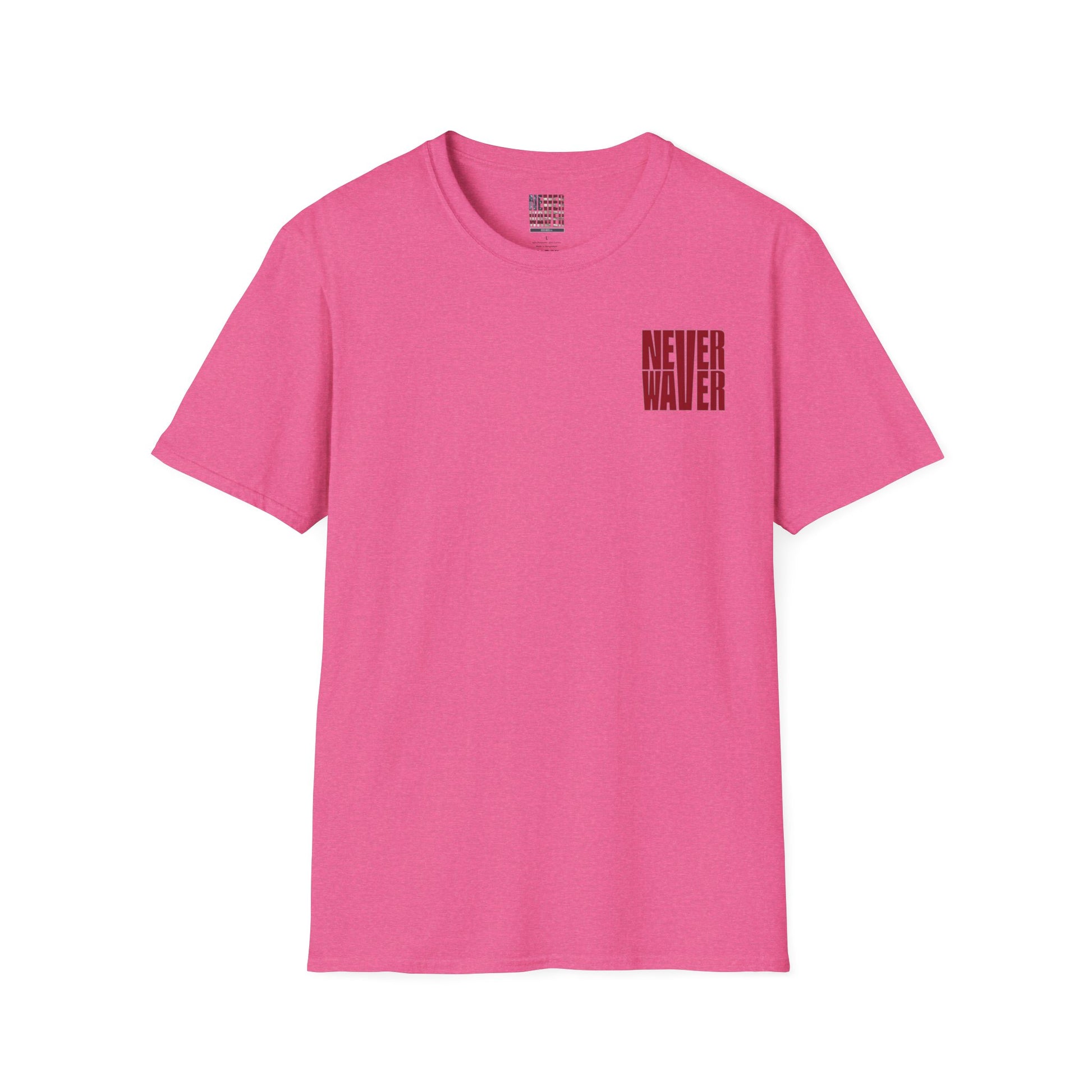 Never Waver Just A Mom Trying Not to Raise A&&holes Unisex Softstyle T-Shirt - Never Waver