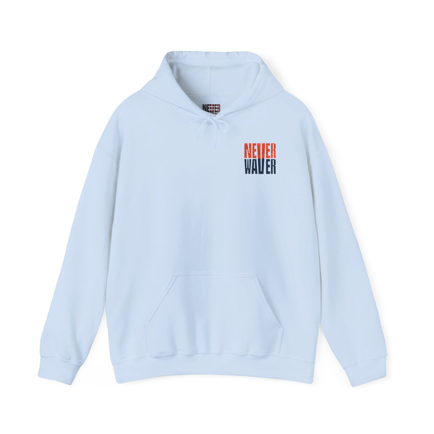 Unisex Heavy Blend™ Hooded Sweatshirt - Denver Fans Never Waver W Leopard Football Motivation - Never Waver