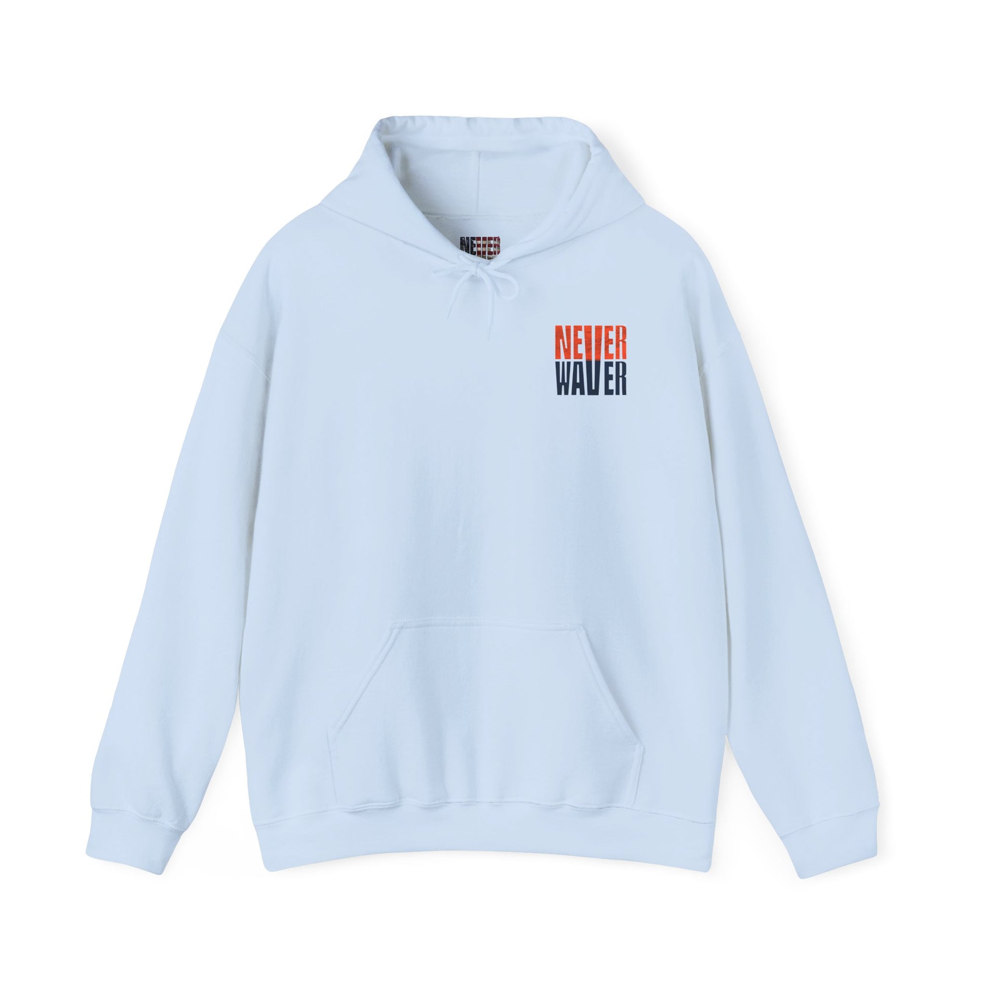 Unisex Heavy Blend™ Hooded Sweatshirt - Denver Fans Never Waver W Leopard Football Motivation - Never Waver