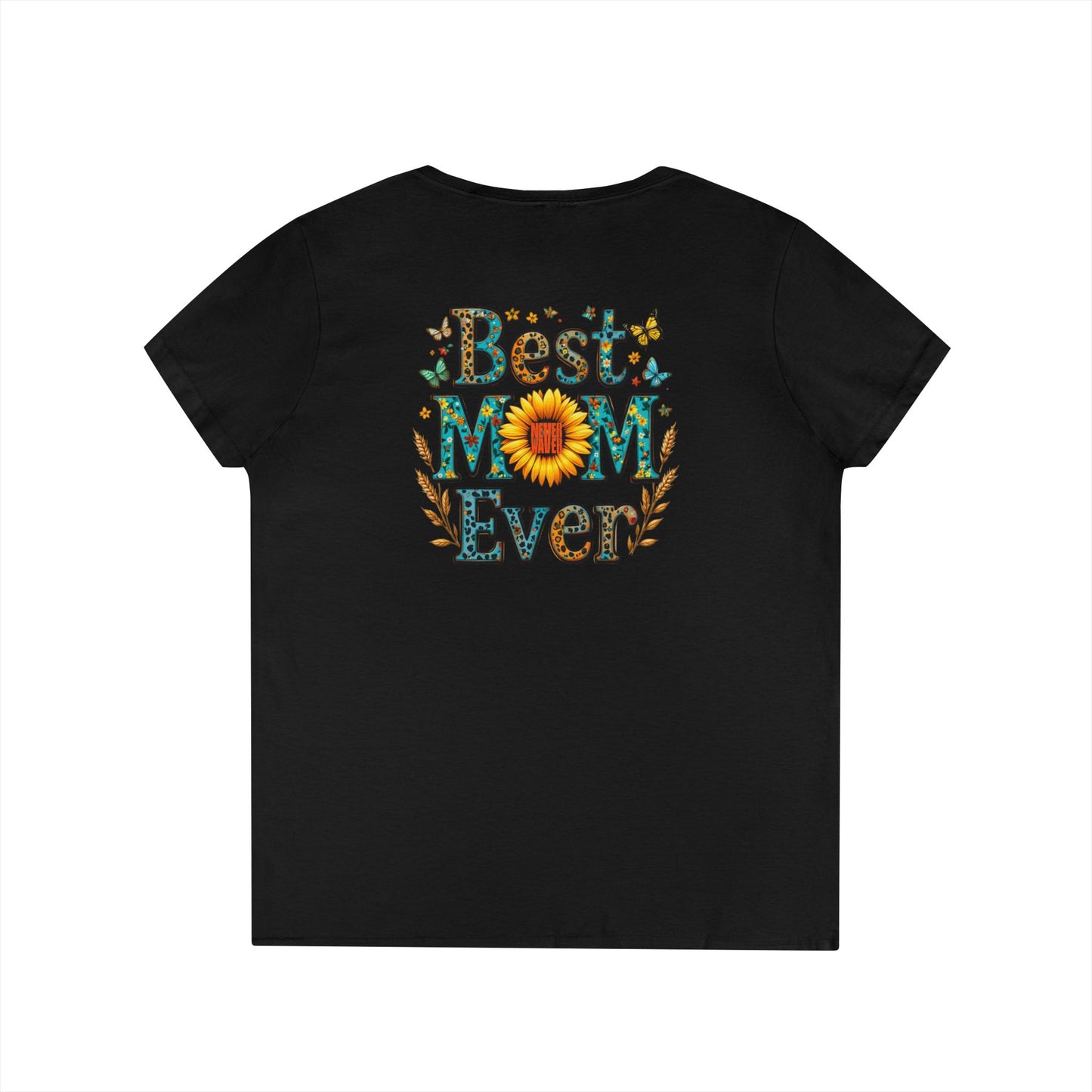 Never Waver Best Mom Ever V-Neck T-Shirt 