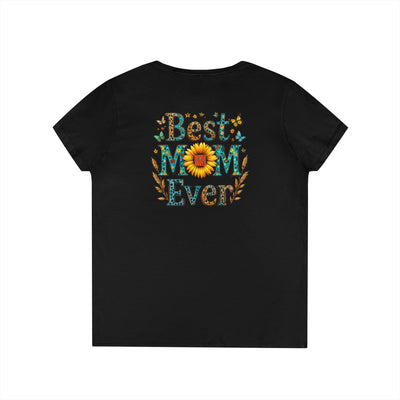 Never Waver Best Mom Ever V-Neck T-Shirt 