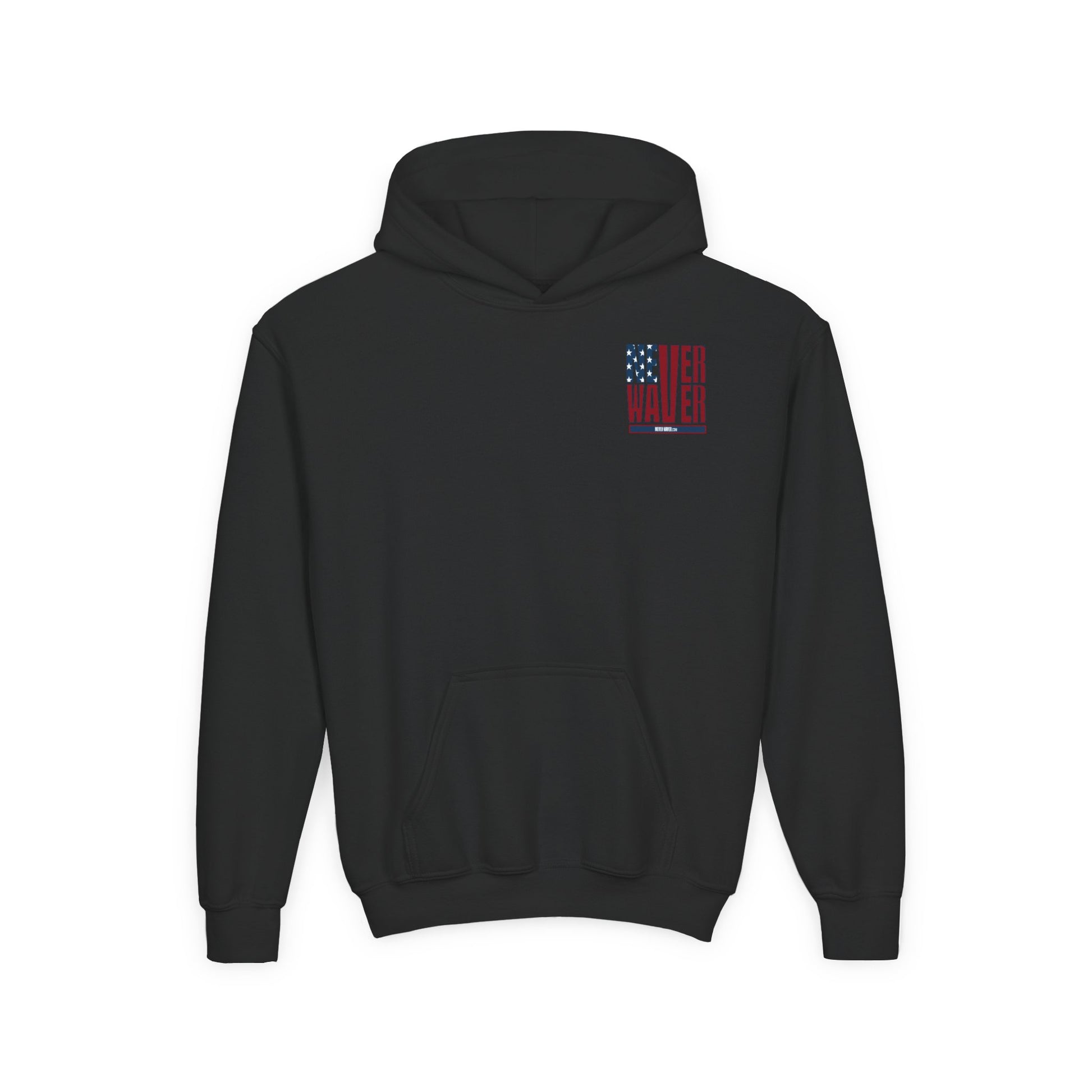 Youth Golf Hoodie - "Never Waver Golf" Sweatshirt for Young Golfers - Never Waver