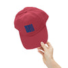 Unisex Distressed Cap - ‘NEVER WAVER’ Motivational Hat for Everyday Inspiration