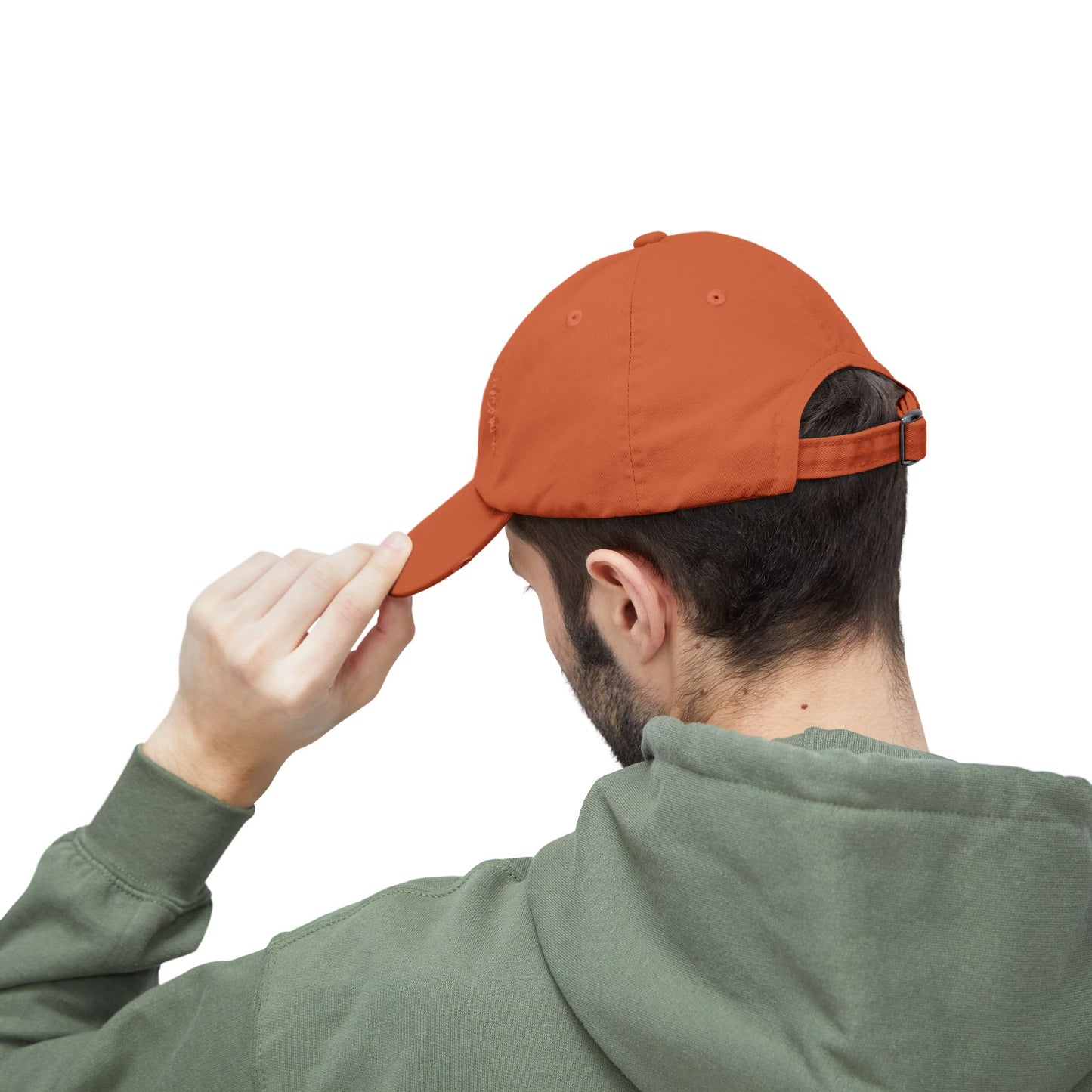 Unisex Distressed Cap - 'Never Waver' Casual Hat for Everyday Style