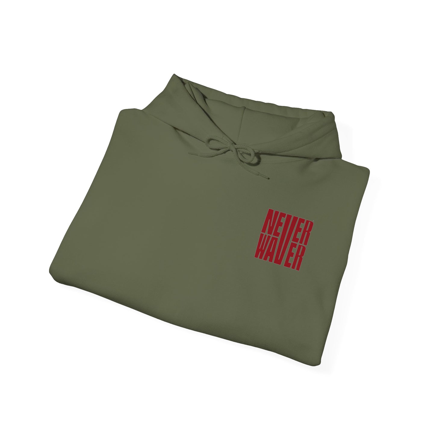 Unisex Heavy Blend™ Hoodie - 'Never Waver Just A Mom Trying Not to Raise A&&holes' - Never Waver