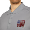 Never Waver Embroidered adidas Unisex Performance Polo - Never Waver
