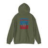 Unisex Heavy Blend™ Hooded Sweatshirt - 'Tennessee Fans Never Waver W Leopard Football' Casual Comfort for Team Fans - Never Waver