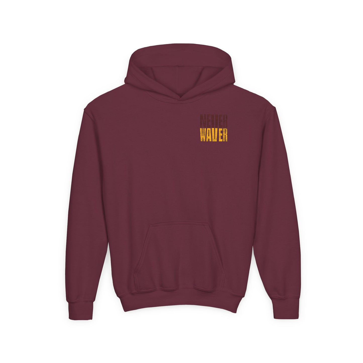 Washington Fans Never Waver Youth Heavy Blend Hooded Sweatshirt - Never Waver
