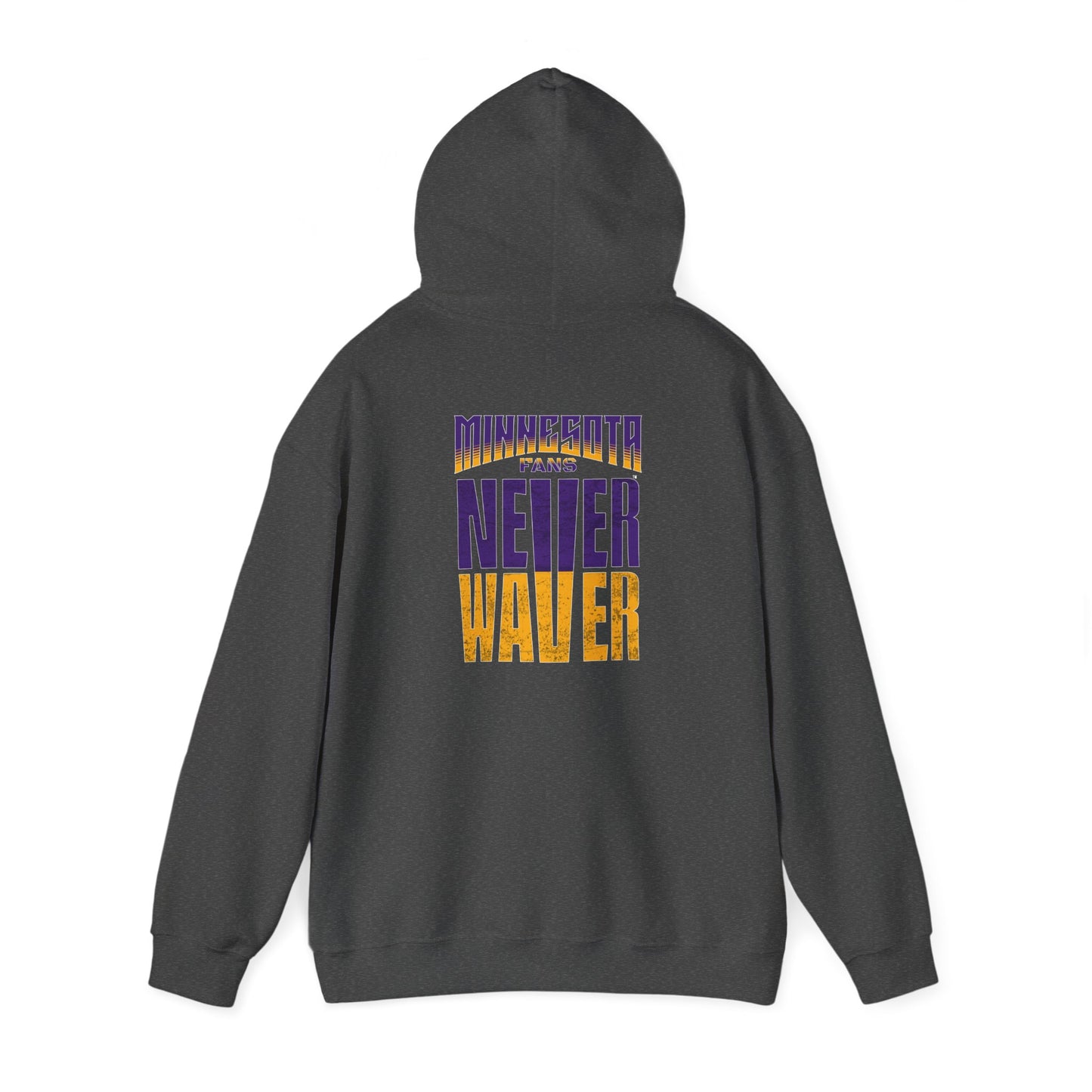 Unisex Heavy Blend™ Hoodie - "Minnesota Fans Never Waver" Design for Comfort and Motivation - Never Waver