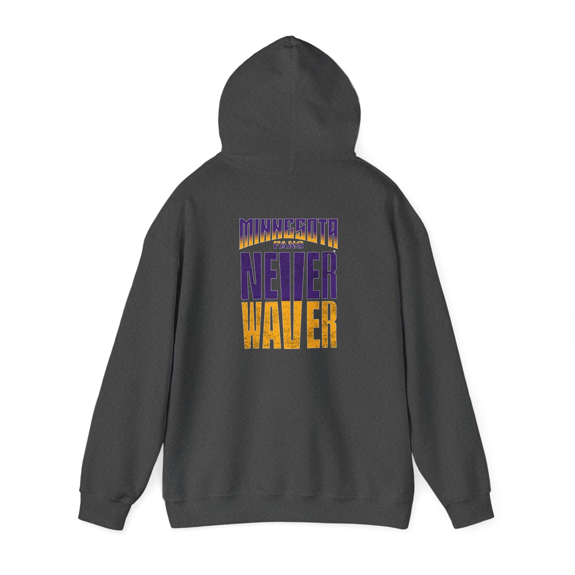 Unisex Heavy Blend™ Hoodie - "Minnesota Fans Never Waver" Design for Comfort and Motivation - Never Waver