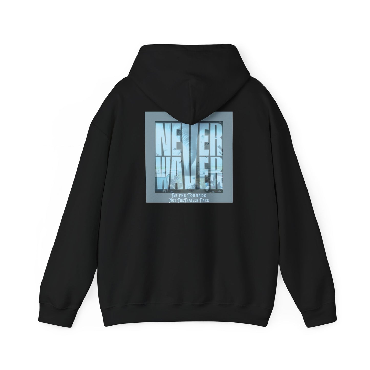 Cozy Unisex Hooded Sweatshirt - "Never Waver" Motivational Design - Never Waver