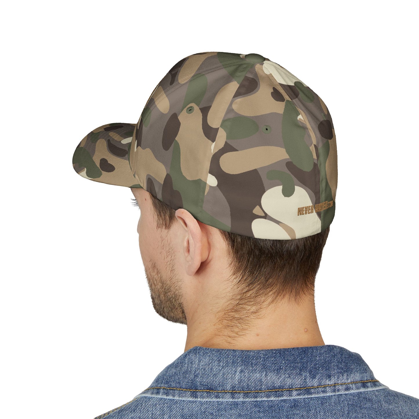 Never Waver Camouflage Embroidered Cap - Perfect for Outdoor Adventures