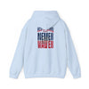 Unisex Heavy Blend™ Hooded Sweatshirt - New England Fans Never Waver w Leopard football - Never Waver