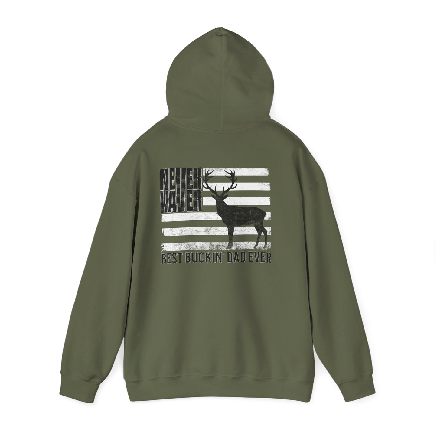 Unisex Heavy Blend™ Hoodie - 'Never Waver Best Buckin' Dad Ever '