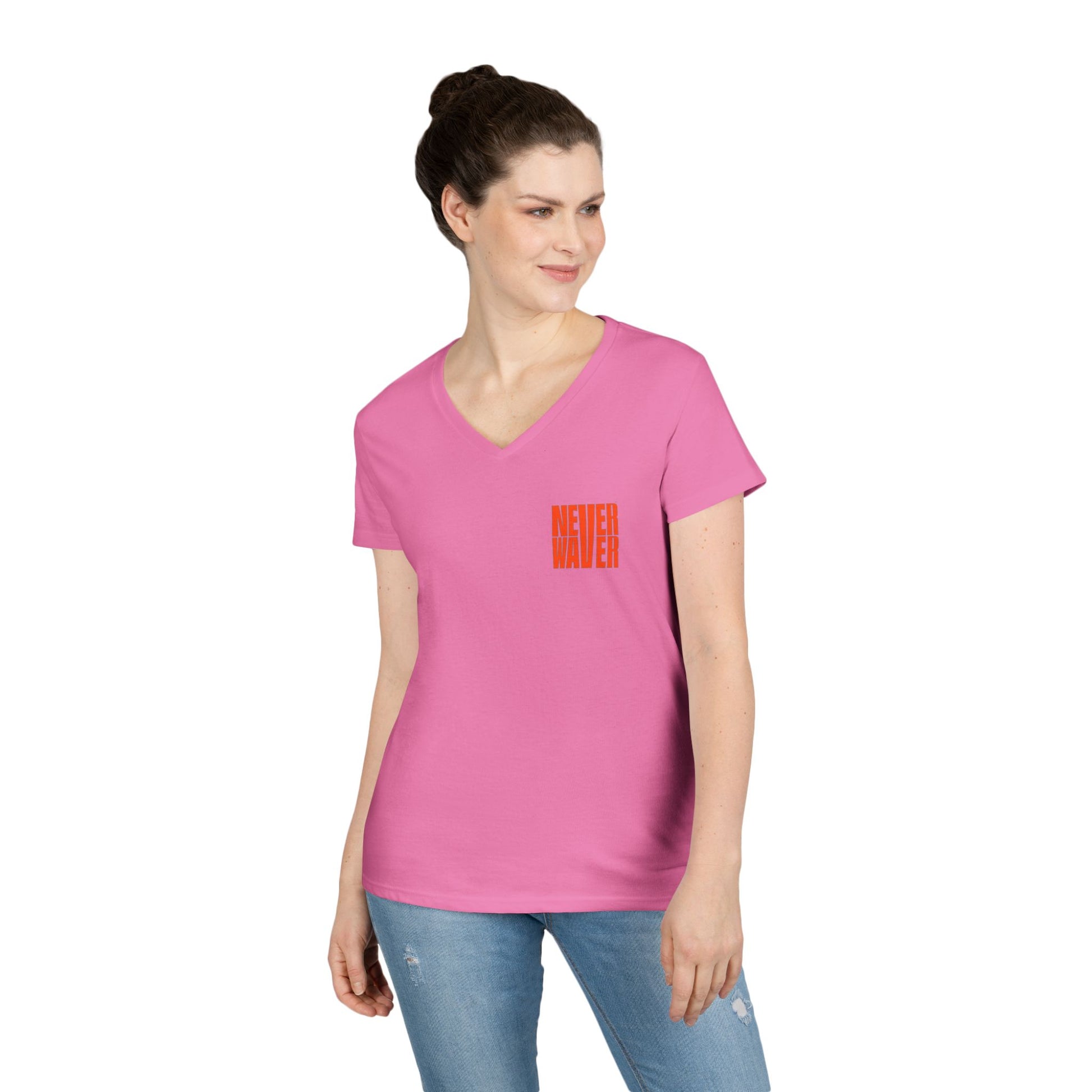Best Mom Ever V-Neck T-Shirt | Perfect Gift for Mother's Day | Casual Everyday Wear - Never Waver