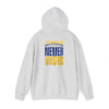 Inspired Unisex Heavy Blend™ Hooded Sweatshirt -Los Angeles Fans NEVER WAVER Graphic - Never Waver