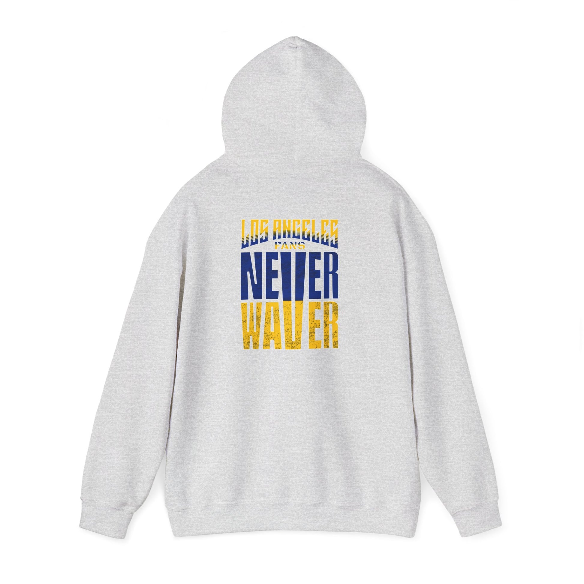 Inspired Unisex Heavy Blend™ Hooded Sweatshirt -Los Angeles Fans NEVER WAVER Graphic - Never Waver