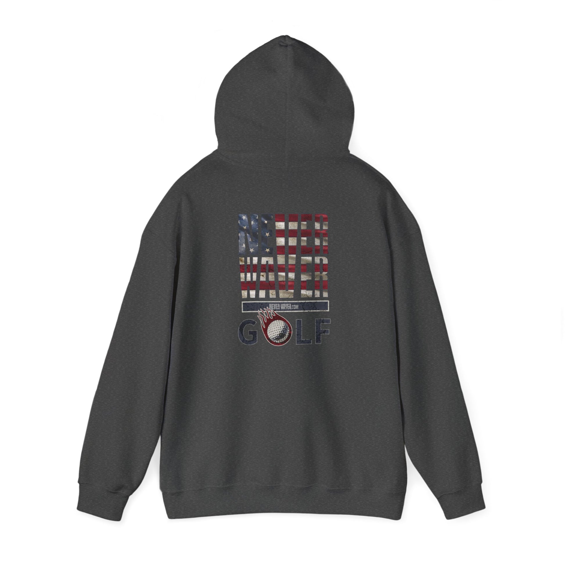 Never Waver Golf Hoodie - Unisex Heavy Blend™ Sweatshirt - Never Waver